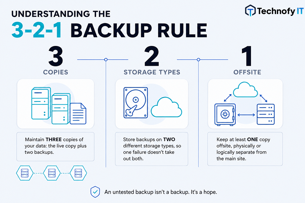 The 3-2-1 backup rule explained for Australian SMB cyber security