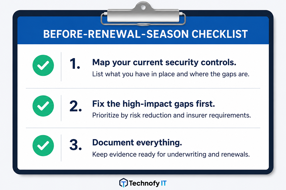 Three-step cyber security budget checklist before insurance renewal season